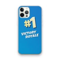Victory Royale: iPhone 12 Pro Max Transparant Hoesje