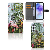 Telefoonhoesje met Pasjes voor Samsung Galaxy A55 Jungle - thumbnail