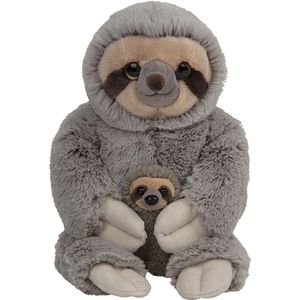 Pluche familie Luiaards knuffels van 22 cm