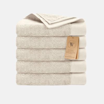 Walra Remade Cotton Handdoeken 50 x 100 cm - 550 gr/m - Beige - 5 stuks