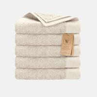 Walra Remade Cotton Handdoeken 50 x 100 cm - 550 gr/m - Beige - 5 stuks