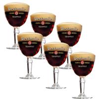 Westmalle bierglazen op voet - 33cl - 6 stuks - thumbnail