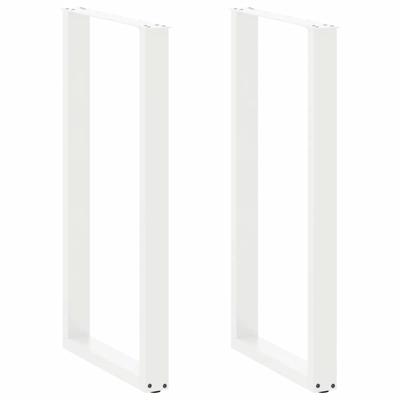 Bartafelpoten 2 st U-vormig 60x(110-111) cm staal wit