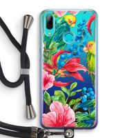 Papegaaien: Huawei P Smart (2019) Transparant Hoesje met koord