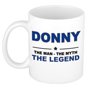 Donny The man, The myth the legend cadeau koffie mok / thee beker 300 ml