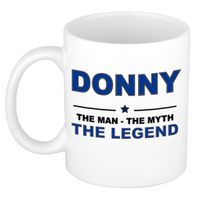 Donny The man, The myth the legend cadeau koffie mok / thee beker 300 ml