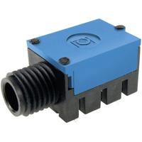 Cliff FC67810 Jackplug 6,35 mm Bus, inbouw horizontaal Aantal polen: 3 Stereo Blauw 1 stuk(s)