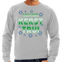 Foute Kersttrui / sweater voor heren - lelijke kersttrui - grijs - kerstkleding