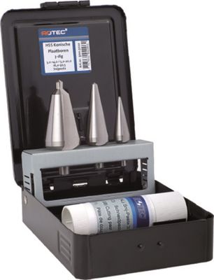 Rotec 3 dlg. Cass. Konische plaatboren Nr. 1-2-3 - 9003020