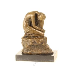 EEN BRONZEN SCULPTUUR GENAAMD "DROMEN"