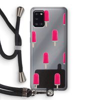 Waterijsje: Samsung Galaxy A31 Transparant Hoesje met koord Waterijsje: Samsung Galaxy A31 Transparant Hoesje met koord