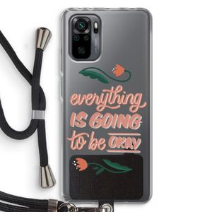 Optimistic flower girl: Xiaomi Redmi Note 10 Pro Transparant Hoesje met koord