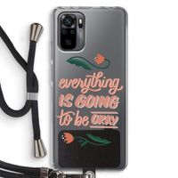 Optimistic flower girl: Xiaomi Redmi Note 10 Pro Transparant Hoesje met koord