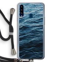 Oceaan: Samsung Galaxy A20s Transparant Hoesje met koord - thumbnail