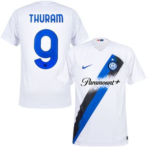 Inter Milan Shirt Uit 2023-2024 + Thuram 9