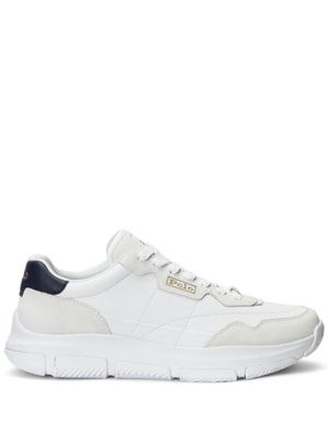 Polo Ralph Lauren baskets lacées à empiècements - Blanc