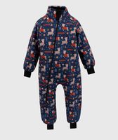 Waterproof Softshell Overall Comfy Reindeers And Gifts Bodysuit - thumbnail