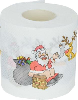 Kerst toilet papier kerstman