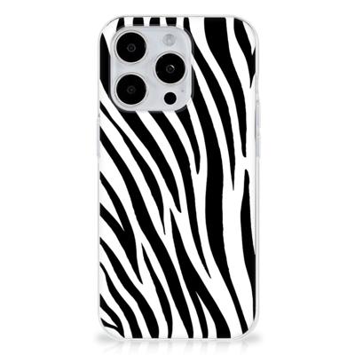 iPhone 15 Pro | TPU Hoesje | Zebra