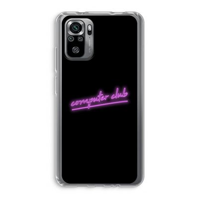 Vice Black: Xiaomi Redmi Note 10S Transparant Hoesje