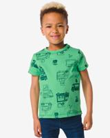 HEMA Kinder T-shirt Auto's Groen (groen)