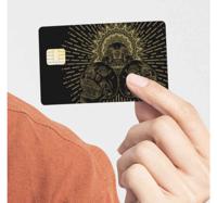 Killer Schedel Creditcard sticker - thumbnail