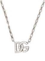 Dolce & Gabbana collier en chaîne à breloque logo - Argent
