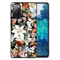 Bloemen Hoesje voor Samsung Galaxy S20 FE Dark Flowers - thumbnail