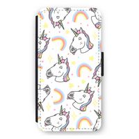 Rainbow Unicorn: iPhone 11 Pro Max Flip Hoesje