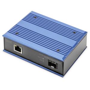 Digitus DN-652103-1 netwerk media converter 1000 Mbit/s Multimode, Single-mode Zwart, Blauw