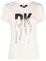 DKNY t-shirt en jersey à logo imprimé - Tons neutres