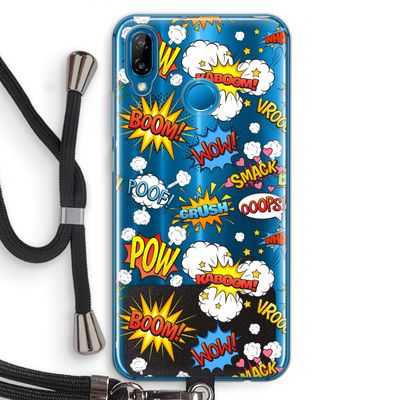 Pow Smack: Huawei P20 Lite Transparant Hoesje met koord
