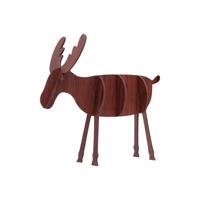 2 PC'S kerstversiering houten DIY elanden decoraties kinderen creatieve geschenken Desktop decoratie grootte: S (zwarte walnoot)