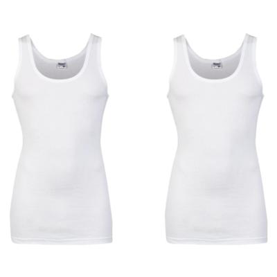 Beeren Hemd - Set van 2x stuks - grote maten - wit - 100% katoen - heren - singlet - ondergoed