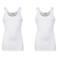 Beeren Hemd - Set van 2x stuks - grote maten - wit - 100% katoen - heren - singlet - ondergoed