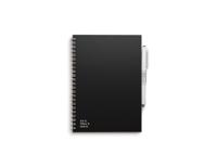 MOYU Uitwisbaar notitieboek - hardcover a5 - pitch black