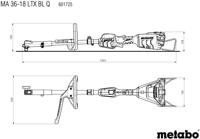 Metabo Multifunctionele aandrijving "ma 36-18 ltx bl q" van