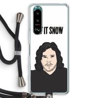 Let It Snow: Sony Xperia 5 III Transparant Hoesje met koord
