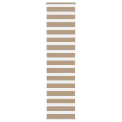 VidaXL Zebra blind 60x200 cm stofbreedte 55,9 cm polyester zandbruin