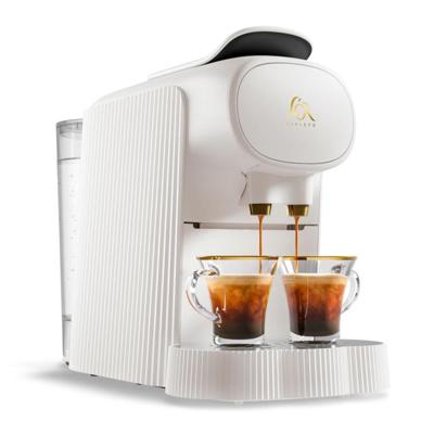 Alessi Koffiecupmachine Plisse - Geschikt voor L&apos;OR Barista, Nespresso® Cups - LM9014/W - Wit