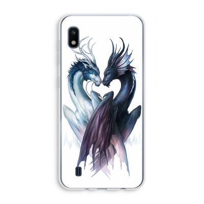 Yin Yang Dragons: Samsung Galaxy A10 Transparant Hoesje