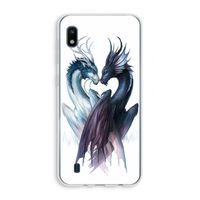 Yin Yang Dragons: Samsung Galaxy A10 Transparant Hoesje