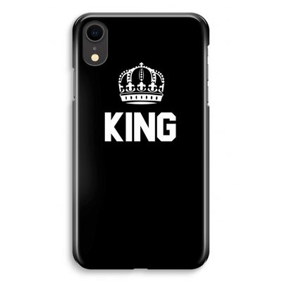 King zwart: iPhone XR Volledig Geprint Hoesje