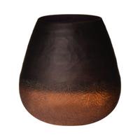 Crackle Carved Vaas bruin h15 d15 Crackle Carved Vaas bruin h15 d15