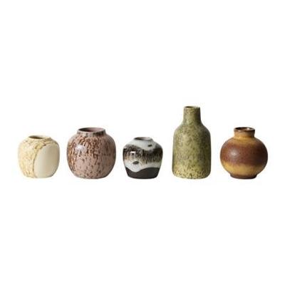 HKliving 70&apos;s Ceramics Vaas Set van 5 - Pursuit