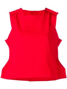 Comme Des Garçons Pre-Owned top évasé sans manches - Rouge