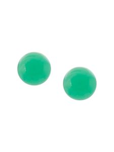 Irene Neuwirth puces d'oreilles en or 18ct ornées de pierres - Vert