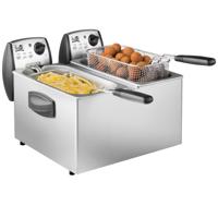 Fritel FR 1850 duo Friteuse Zilver