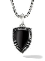 David Yurman pendentif Shield en argent sterling serti de diamants - thumbnail