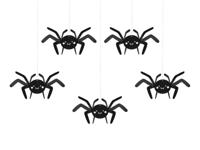 Halloween Hangdecoratie Spinnen (5st)